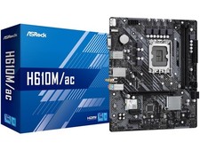 ASRock H610M/ac Intel LGA 1700 (14th/13th/12th Gen) mATX Motherboard (DDR4, PCIe picture