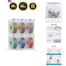 Filament Storage Box - 6 Pack Filament Container for 3D Printing Sealing and ... picture