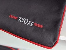 Atari 130XE - dust cover - graphite grey cotton canvas - embroidered  picture
