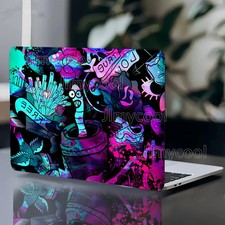 2 Pack Colorful Graffiti Pattern Laptop Art Case Universal Laptop Skin Sticker picture