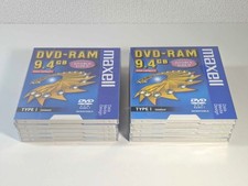 【 SEALED x 10-discs 】Maxell DVD-RAM 9.4GB Type-1 Type I Double Sided Rewritable picture