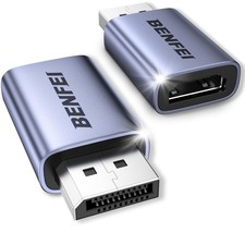 BENFEI 4K DisplayPort to HDMI Adapter 2-Pack, Unidirectional DP 1.2 Grey picture
