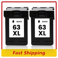 2PK 63 XL 63XL Generic Black Ink for HP OfficeJet 3830 4655 5255 ENVY 4512 4520 picture