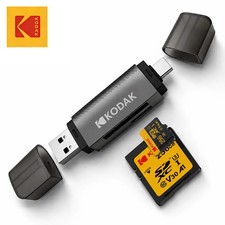 KODAK USB 3.0 USB-C SD Micro SD Card Reader Flash Drive Adapter PC Camera Videos picture