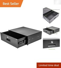 Secure 3U Rack-Mount Server Cabinet with Lockable Drawer - Durable Metal Design picture