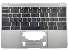 Grade A Space Gray US Keyboard Topcase 613-02547-A for MacBook 12