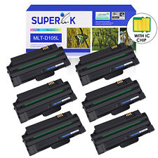 US STOCK 6PK MLT-D105L Black Toner Cartridge Fit For Samsung SF-650P ML1910 picture