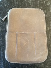This Is Ground Mod Tablet Leather Portfolio 11x8 French Grey EDC iPad Air Pro picture
