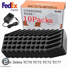 10X 4-Slot Battery Charging Cradle SAC-TC7X-4BTYC1 For Zebra TC70 TC75 TC72 TC77 picture
