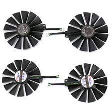 For ASUS DUAL-RX580-8G (13 Leaves) 4 Pin Graphics Card Fans Replacement Parts picture