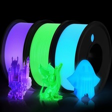 3D Printer Filament PLA Glow in The Dark 1.75mm 3 Colors Bundle picture