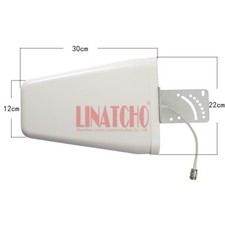 White Outdoor Full Band Log Periodic GSM 800-2500MHz 9DB Repeater LPDA Antenna picture