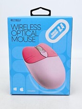 Bytech Pink Cat Wireless Optical Mouse USB Receiver Windows Apple Compatible New picture