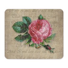 CafePress Vintage My Love Is Like A Red Red Rose Mousepad  (1128242579) picture