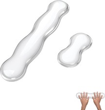 Silicone Gel Keyboard and Mouse Wrist Rest Set, Ergonomic Cool Non-Slip Pad for picture