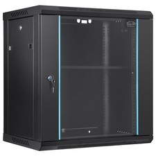 Uimoso 12U Wall-Mounted Network Server Rack Cabinet with Lockable Door, 14.8