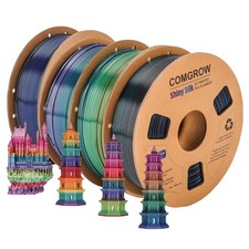 4KG Comgrow Tri-Colors Silk PLA 3D Printer 1.75mm Filament Accuracy +/- 0.02 mm picture