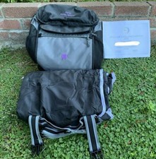  Apple Backpack Purple n Black with Blanket Certificate Employee Extremely Rare  picture