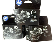 😁Buy 2 Get 1 FREE HP 62 Black Hi-Yield Ink Cartridge EXP 07/2028 LOW PRICE picture