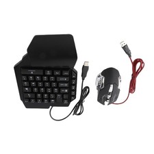 Portable Mini Gaming Keypad Mouse USB RGB Wrist Rest Half Hand 35Keys Keypa DMGA picture