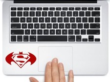 Batman vs Superman logo symbol Trackpad laptop macbook mac air toolbox decal picture