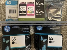 4 Brand New Unopened Hp 65 And 65 XL Color And Black Ink picture