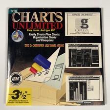Vintage 1994 Charts Unlimited PC Software IBM 3.5