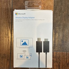 New Open Box Microsoft Wireless Display Adapter 1733 P3Q-00001 picture