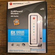 ARRIS Motorola SurfBoard SB6141 DOCSIS 3.0 Cable Modem New, Open Package As is picture