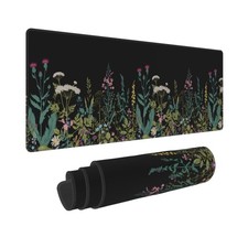 Weeds Flowers Large Gaming Mouse Pad Desk Mat, Cute Funny Gifts Big Keyboard ... picture
