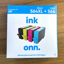 onn. Ink Cartridges for HP 564XL/564 Black & Tri-Color 4PK picture