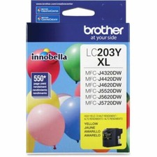 Printer LC203Y High Yield Ink Cartridge Yellow 550 Pages picture