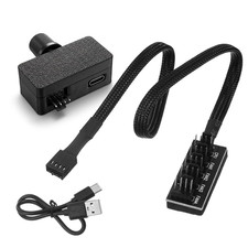 4 Pin 12V USB Fan Controller, PWM Fan Controller with Type C Interface and 4Pin picture