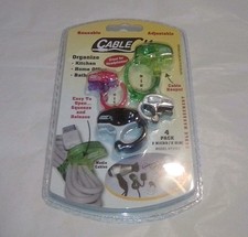 Cable clic clamp KP0162 cord organizer - cable organizer new colorful 4 pack picture