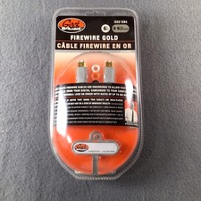 Brand New Geek Squad 6' FT IEEE1394 Firewire Gold Cables With 6-6 Pin  GS-6FW66 picture