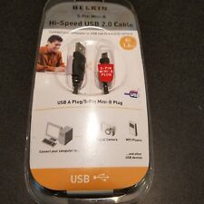 New Belkin Hi-Speed USB 2.0 Cable USB A Plug To B Plug 6 Feet picture