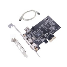 PCIe to IEEE 1394 FireWire Card Adapter 4-Port 3x6Pin 1x4Pin w/ Cable picture
