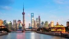 Landscape architecture cityscape building shanghai china Custom Gaming Mat Desk picture