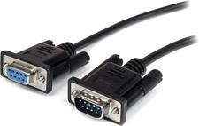 Lightweight 2m DB9 RS232 Serial Cable - Male to Female, Indoor/Outdoor picture