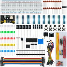 438 Pcs Electronics Breadboard Kit Beginner Starter Kit Compatible with Ardui... picture