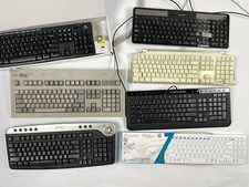 Vtg keyboard MacPro Keytronic Apple Dell Alienware Logitech (LOT) PARTS REPAIR picture