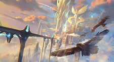 Landscape sy37 art fantasy clouds city Custom Gaming Mat Desk picture