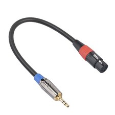 Jack 3.5mm to 3Pin XLR Cable TRS Male to XLR Female Audio Adapter Mic Cable 30cm picture