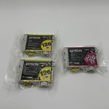 Genuine Epson 126 (2xYellow Ink , 1x magenta ￼Cartridge New Sealed - no box) picture