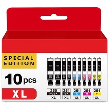 Ankink Compatible 250 251 XL Printer Ink Cartridge Replacement for Canon PGI-... picture