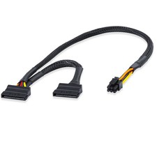 Mini ATX 6-Pin to SATA 15-Pin Conversion Adapter Cable Compatible with CT1250... picture