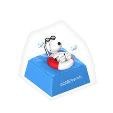 Peanuts Snoopy Figure Resin Keycap Artisan Mechanical Keyboard Swimming Pool picture