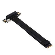 M.2 NGFF Key M To PCIe 3.0 4X Extension Cable 90 Right Angle Slot Riser picture