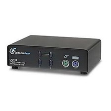 USB 2 Port VGA KVM Switch Adapter Box for PS/2 Keyboard Mouse Monitor Printer PC picture