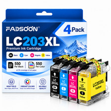 LC203XL 4PK 4 Color Ink for MFC-J4320DW MFC-J4420DW MFC-J460DW MFC-J480DW  picture